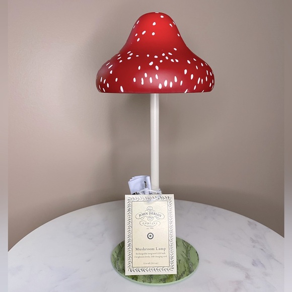 NWT John Derian Rechargeable LED Mushroom Lamp 🍄 - Picture 4 of 12